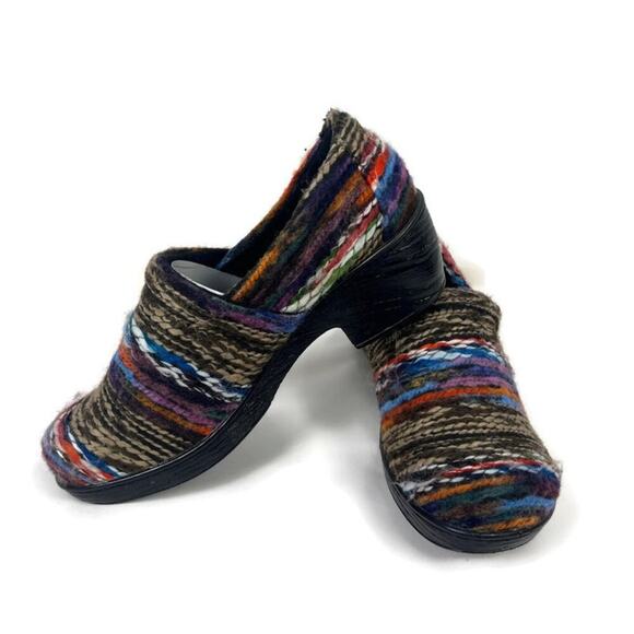 b.o.c. BORN CONCEPT Wmns Multicolor Nadiyya Knit Clogs Rainbow Yarn Comfort 11M - Picture 1 of 10